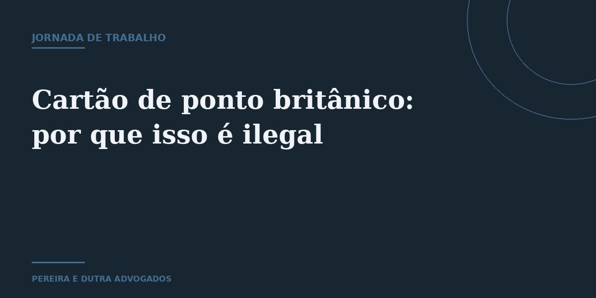 Cartão de ponto britânico: por que entrar e sair no mesmo horário é ilegal