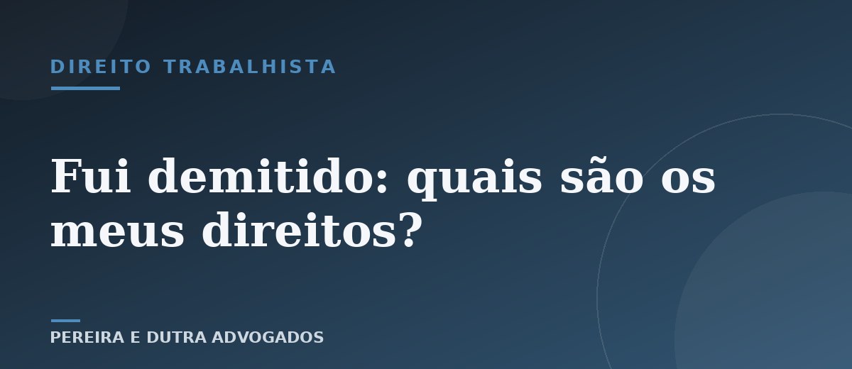 Fui demitido e não recebi tudo: quais são os meus direitos?
